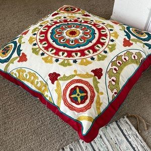 Decorative floor pillow